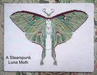 Steampunk Luna Moth